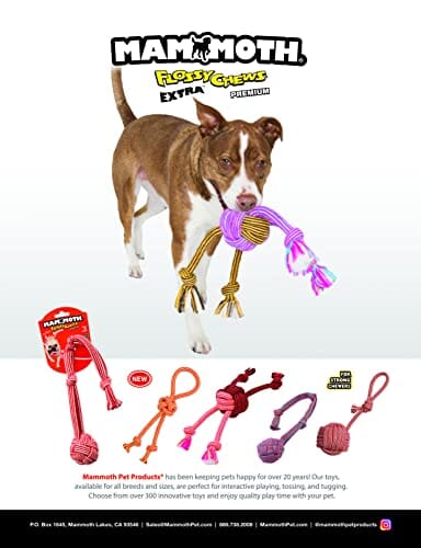Mammoth Pet Products 4-Knotted Monkey Fist Ball Rope Dog Toy - Image 6