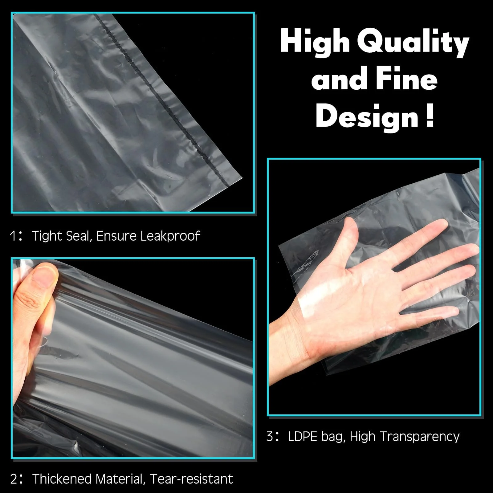 MDT Packaging Poly Fish Bag - 6X14 In - 1000 Count - Image 3