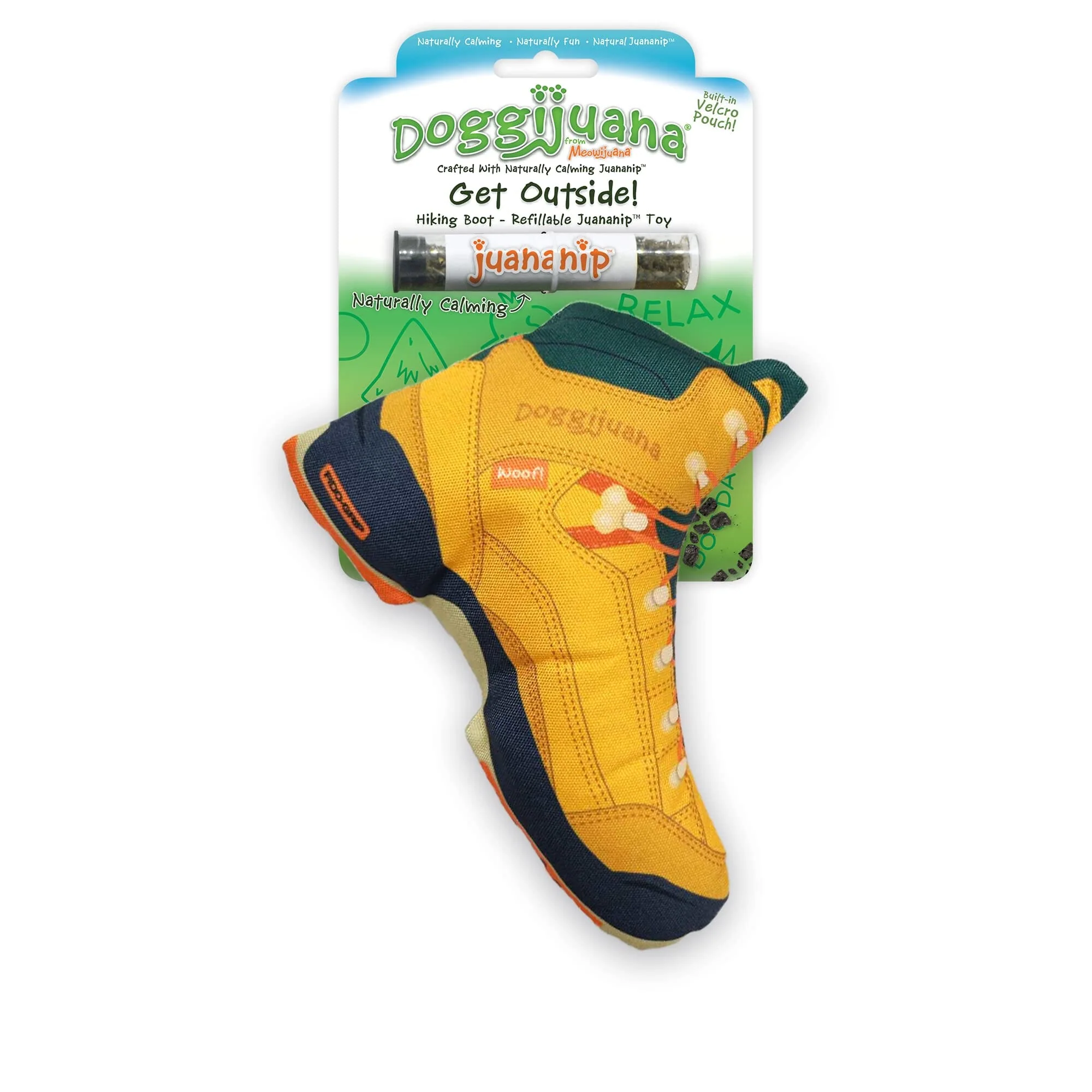 Meowijuana Doggijuana Get Outside Hiking Boot Refillable Juananip Dog Toy