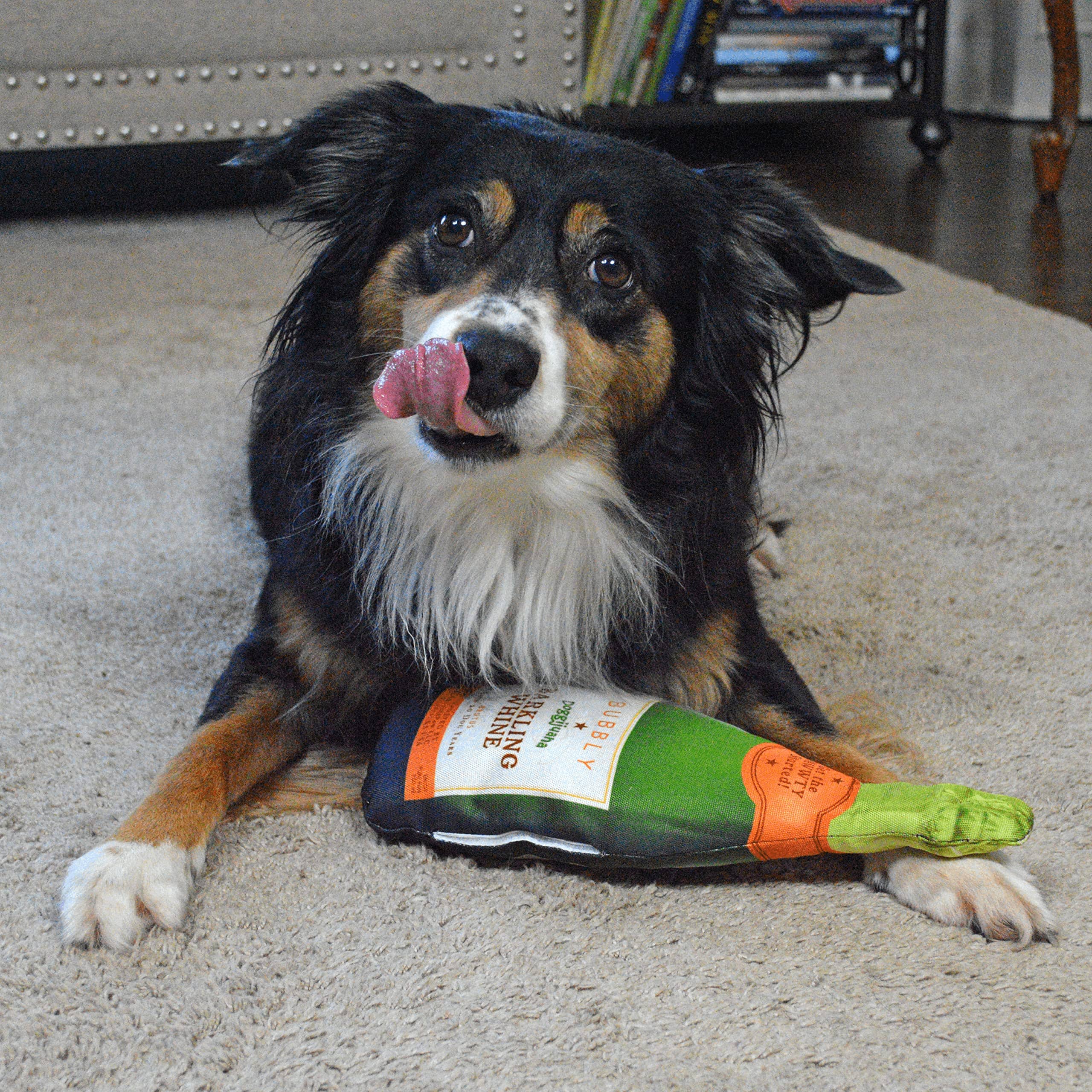 Meowijuana Doggijuana Get the Pawty Started Champagne Bottle Juananip Dog Toy - Image 4