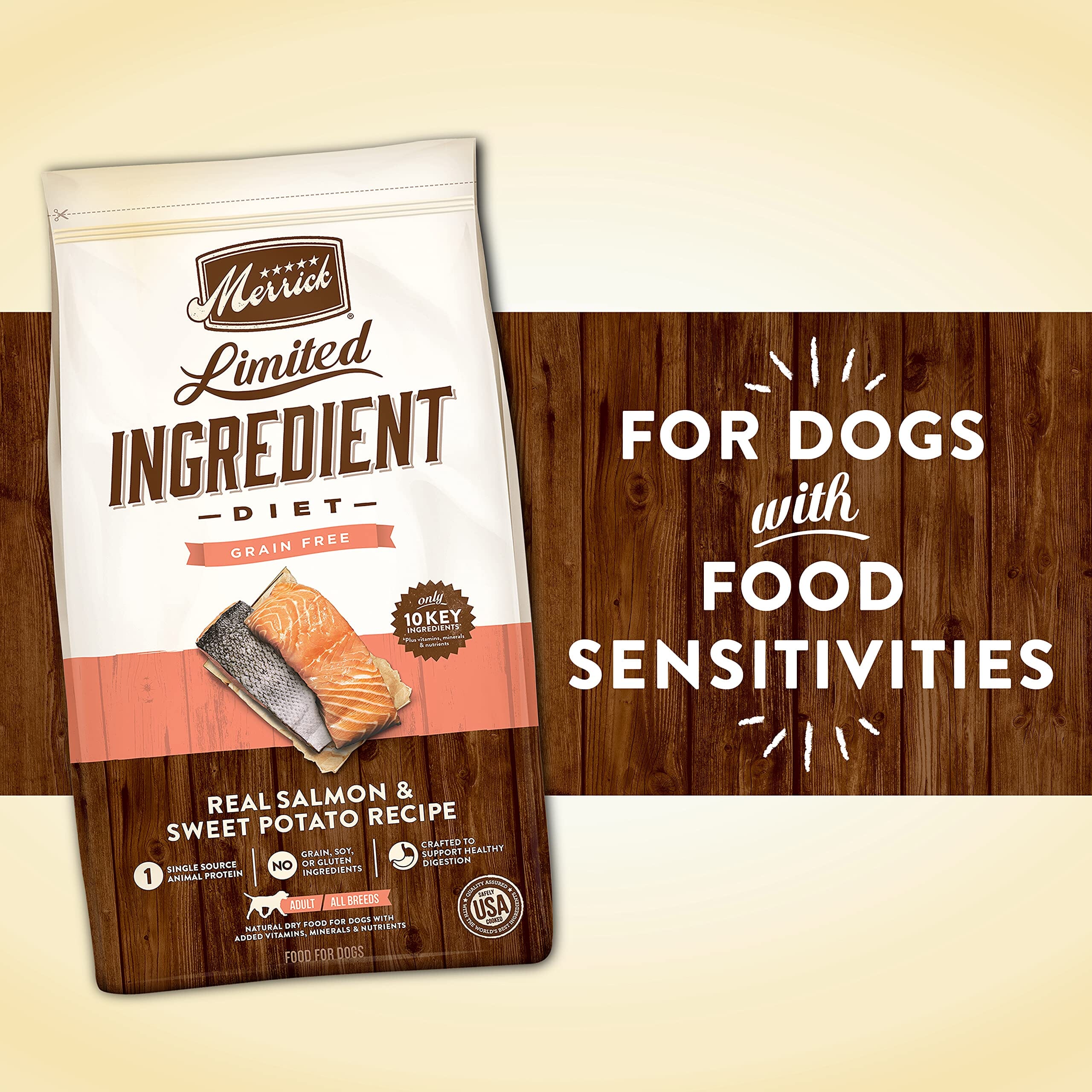 Merrick Adult Limited Ingredient Diet Grain-Free Salmon and Sweet Potato Dry Dog Food - Image 2