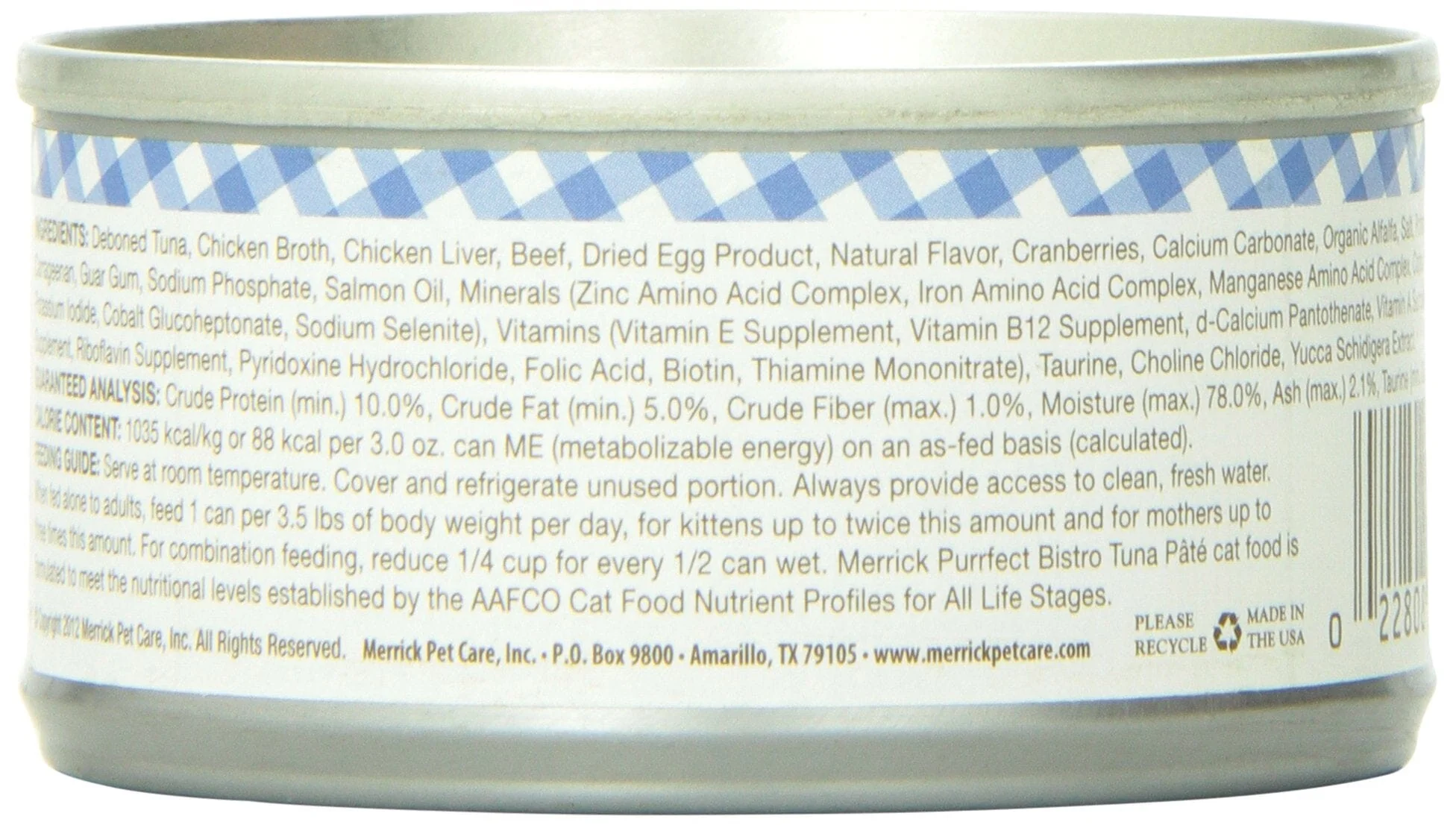 Merrick Purrfect Bistro Tuna Pate Canned Cat Food - 3 Oz - Case of 24 - Image 2