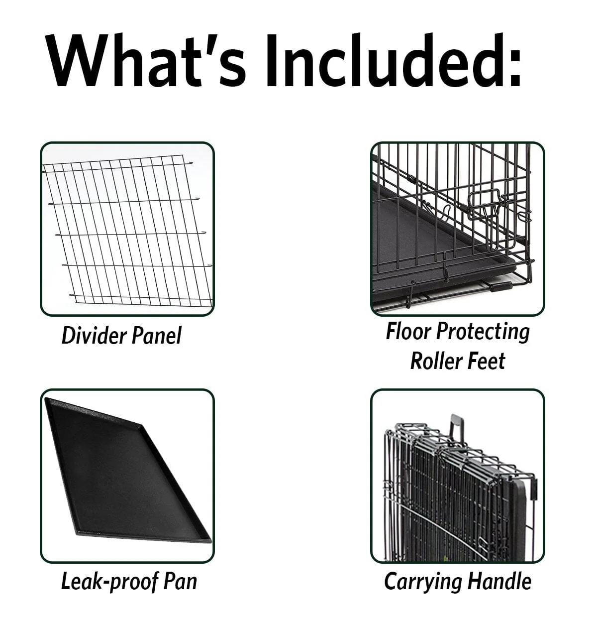 Midwest Contour Metal Folding Single Door Dog Crate - 36" X 23" X 25" Inches - Image 3