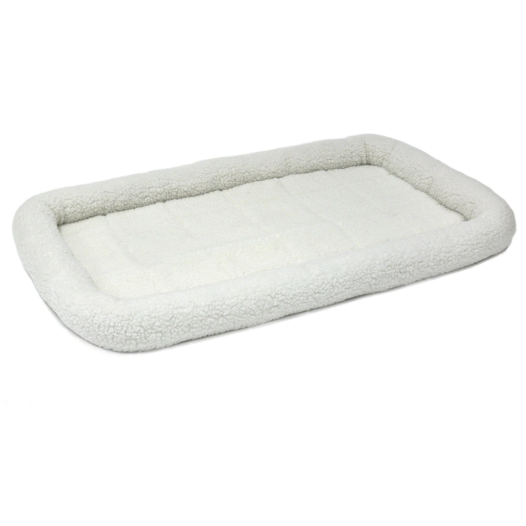 Midwest Homes Quite Time Fleece Machine Washable Rectangular Bolster Pet Bed or Crate Mat - Image 6