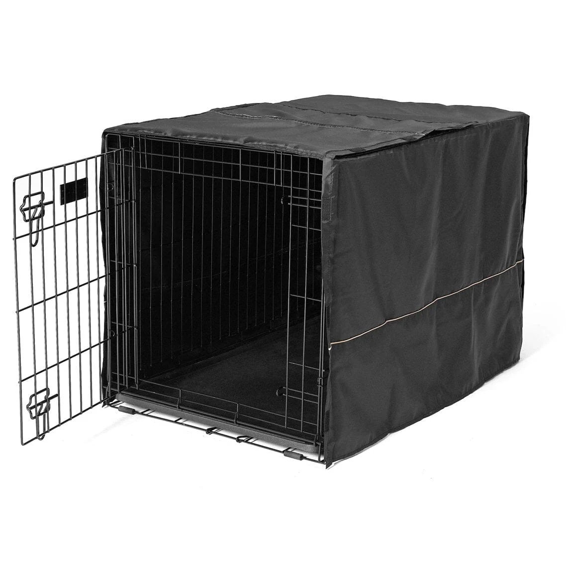 Midwest Quite Time Polyester Dog Crate Cover - Black - 36" X 23.5" X 24" Inches - Image 2