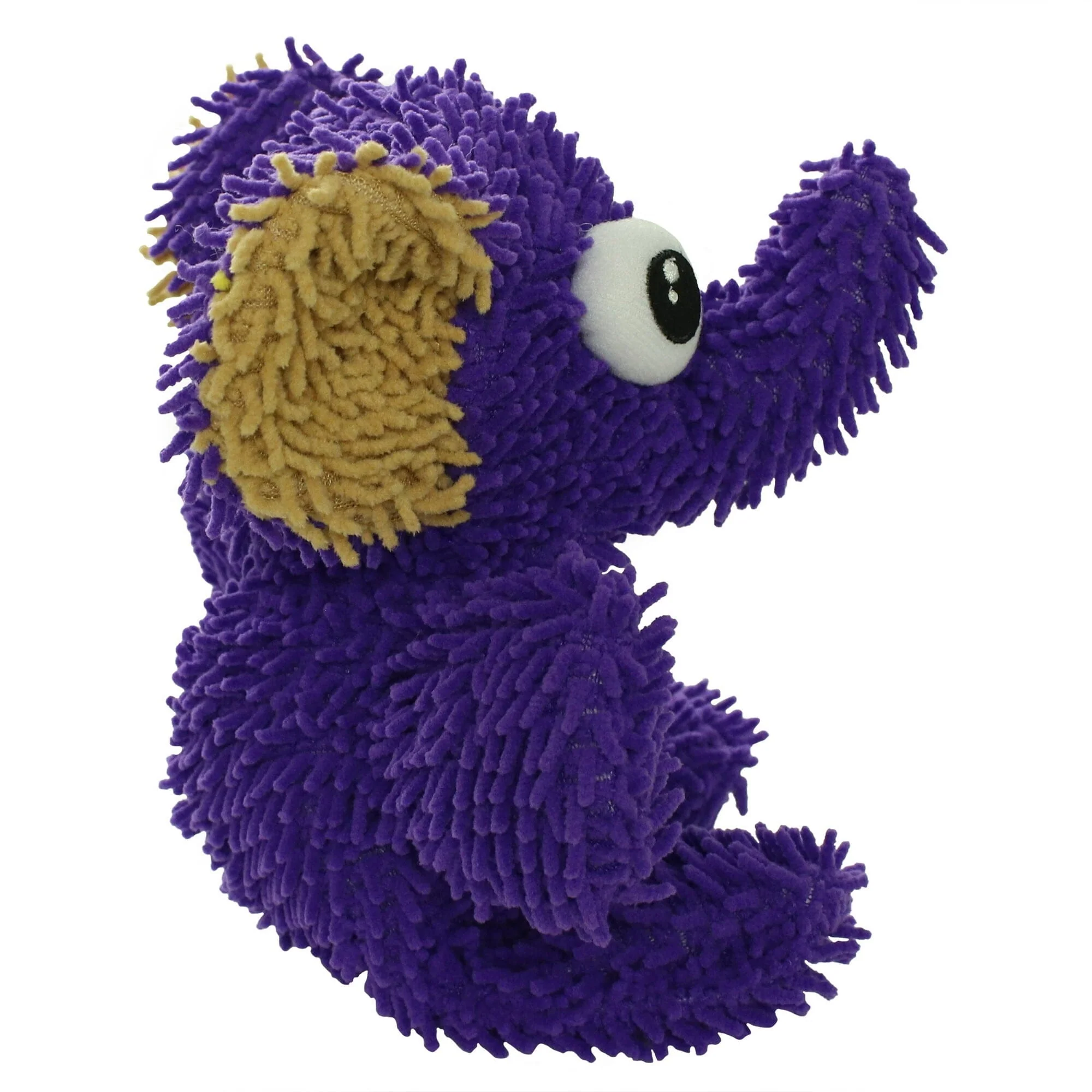 Mighty Microfiber Ball Elephant Squeak and Plush Floating Dog Toy - Medium - Purple - Image 3