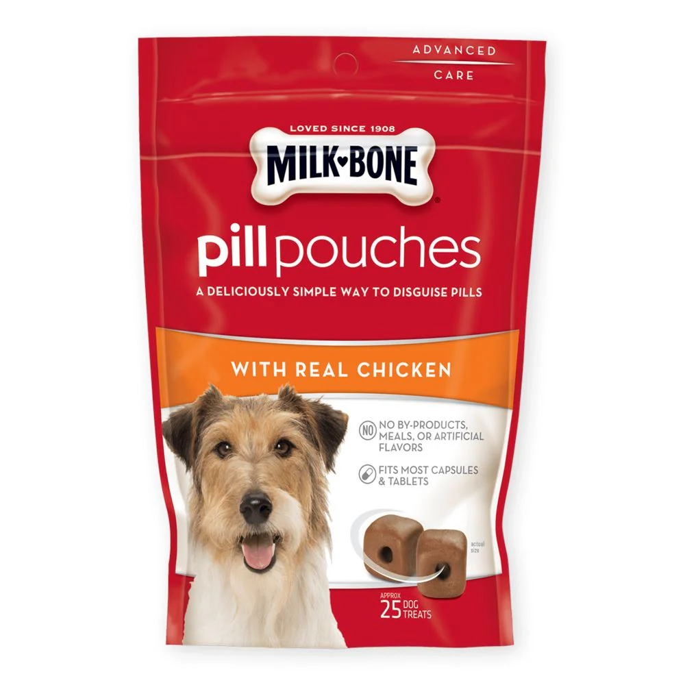Milk-Bone Pill Pouches with Real Chicken for Dogs