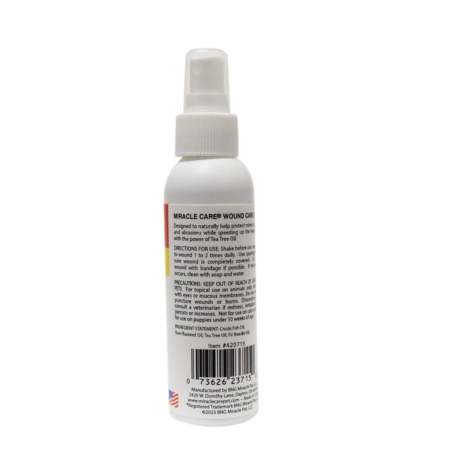 Miracle Care First-Aid Pet Wound Spray for Pets - 4 Oz - Image 2