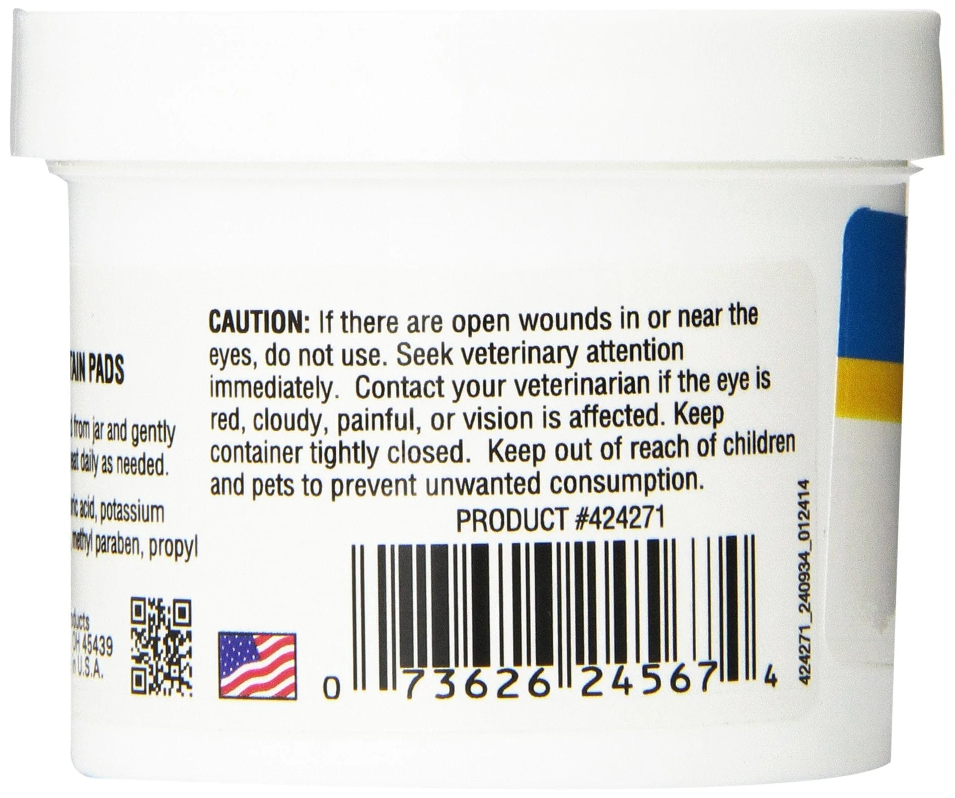 Miracle Care First-Aid Sterile Eye Wash Pads for Dogs and Cats - 90 Count - Image 3