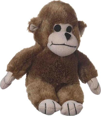 Multipet Look Who's Talkin' Monkey Sounding Plush Dog Toy - 7" Inches