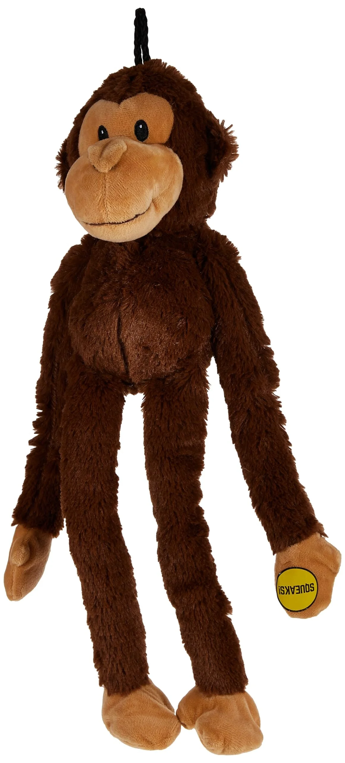 Multipet Swingin' Safari Monkey Squeak and Plush Dog Toy - 19" Inches