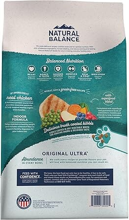 Natural Balance Original Ultra Grain-Free Indoor Chicken and Salmon Adult Dry Cat Food - 6 Lbs - Image 2