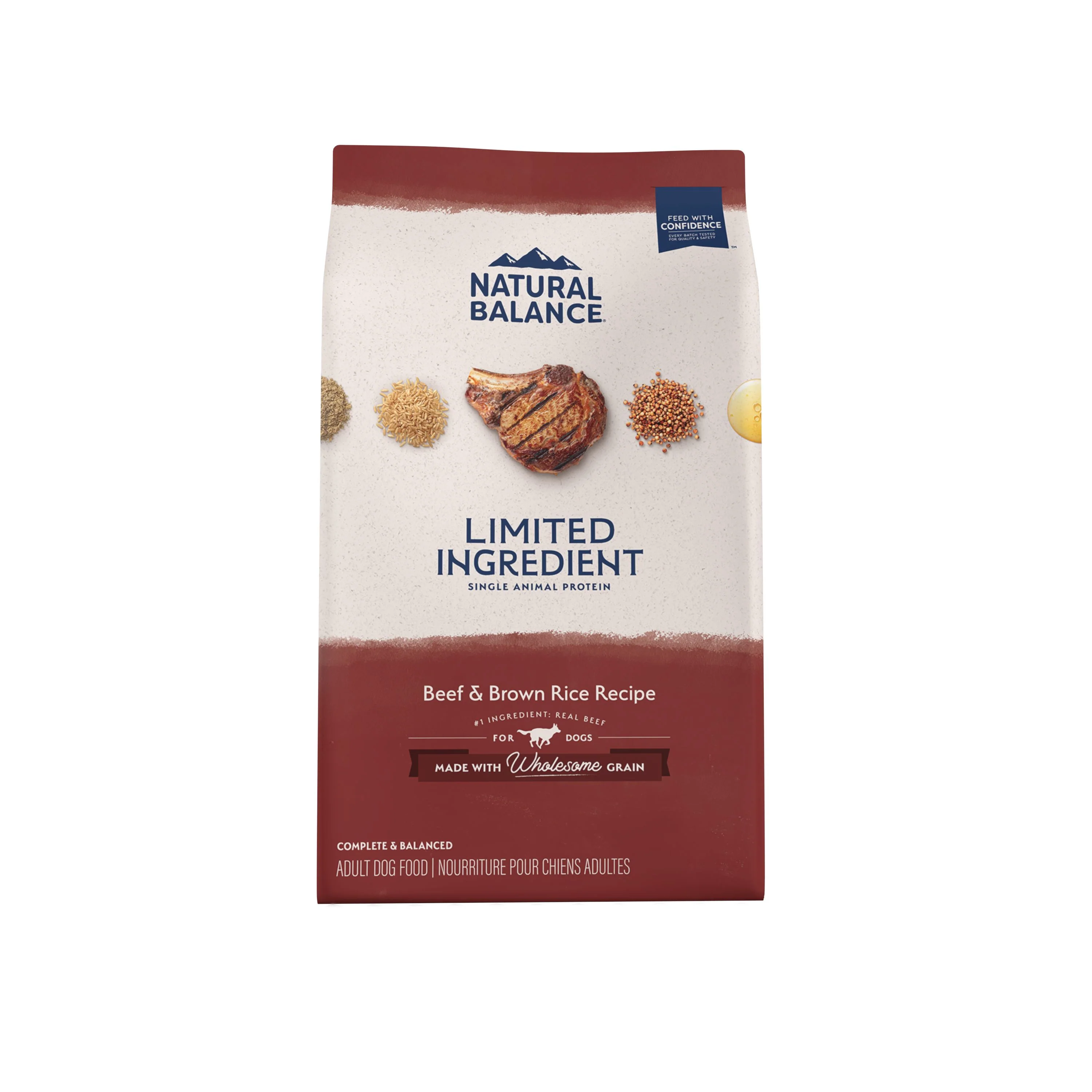 Natural Balance Pet Foods Limited Ingredient Diet Adult Dry Dog Food - Beef & Brown Rice - 12 lb