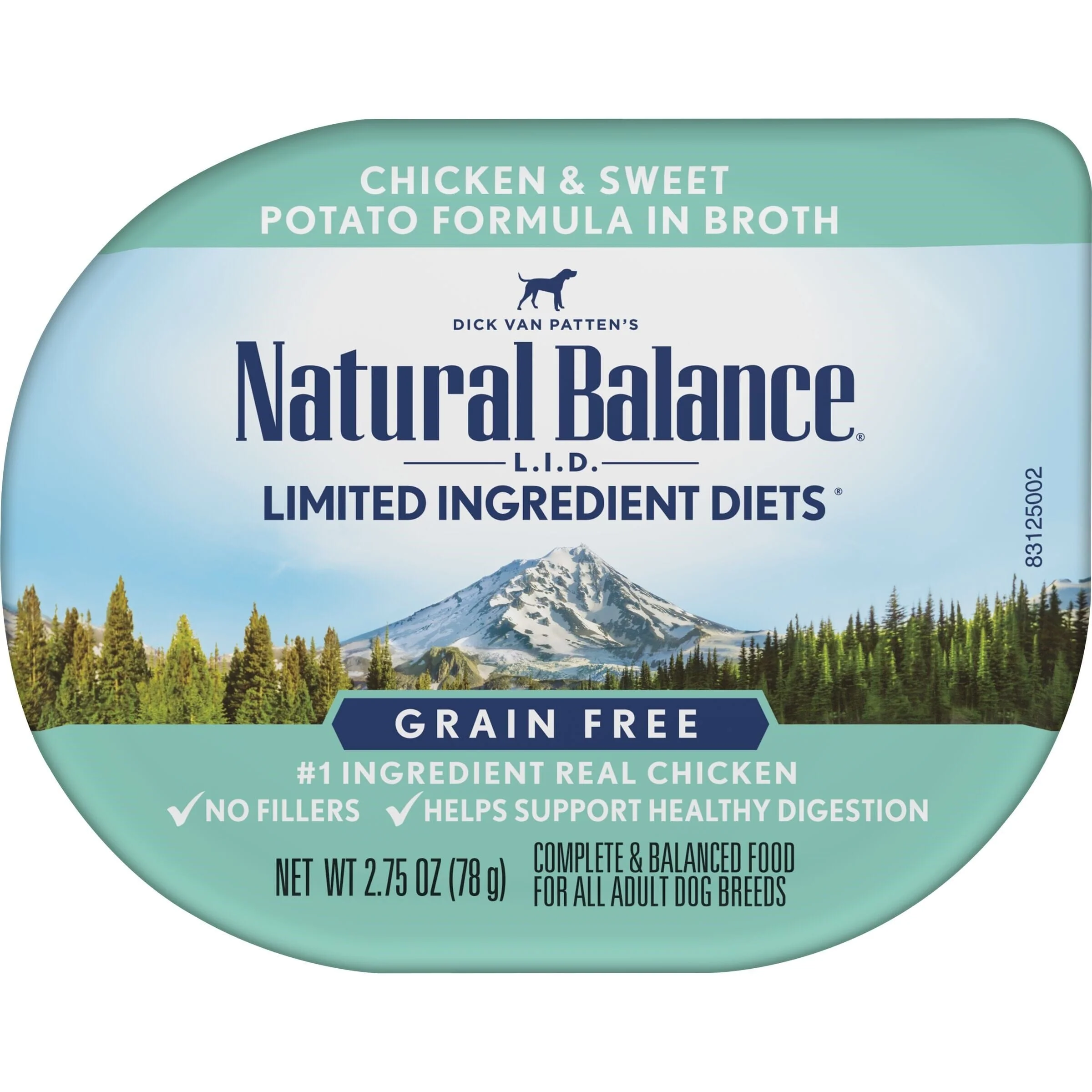 Natural Balance Pet Foods Limited Ingredient Diet Tub Wet Dog Food Chicken & Sweet Potato in Broth - 2.75 Oz - Case of 24