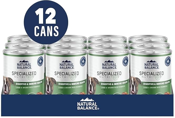 Natural Balance Specialized Nutrition Digestive and Immune Health Lamb and Brown Rice Canned Dog Food - 12.7 Oz - Case of 12 - Image 2