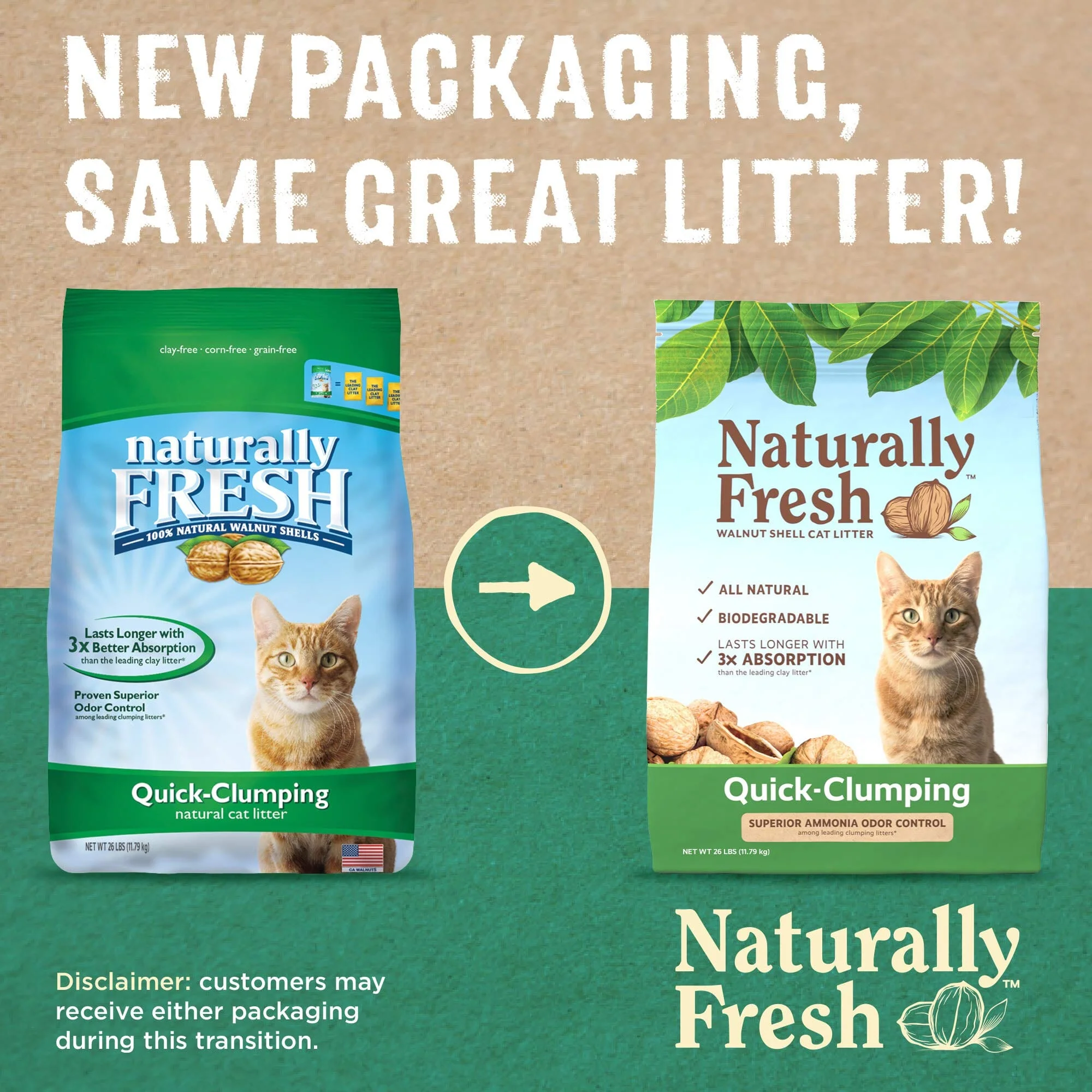 Naturally Fresh® Quick-Clumping Cat Litter - 26 Lbs - Image 2