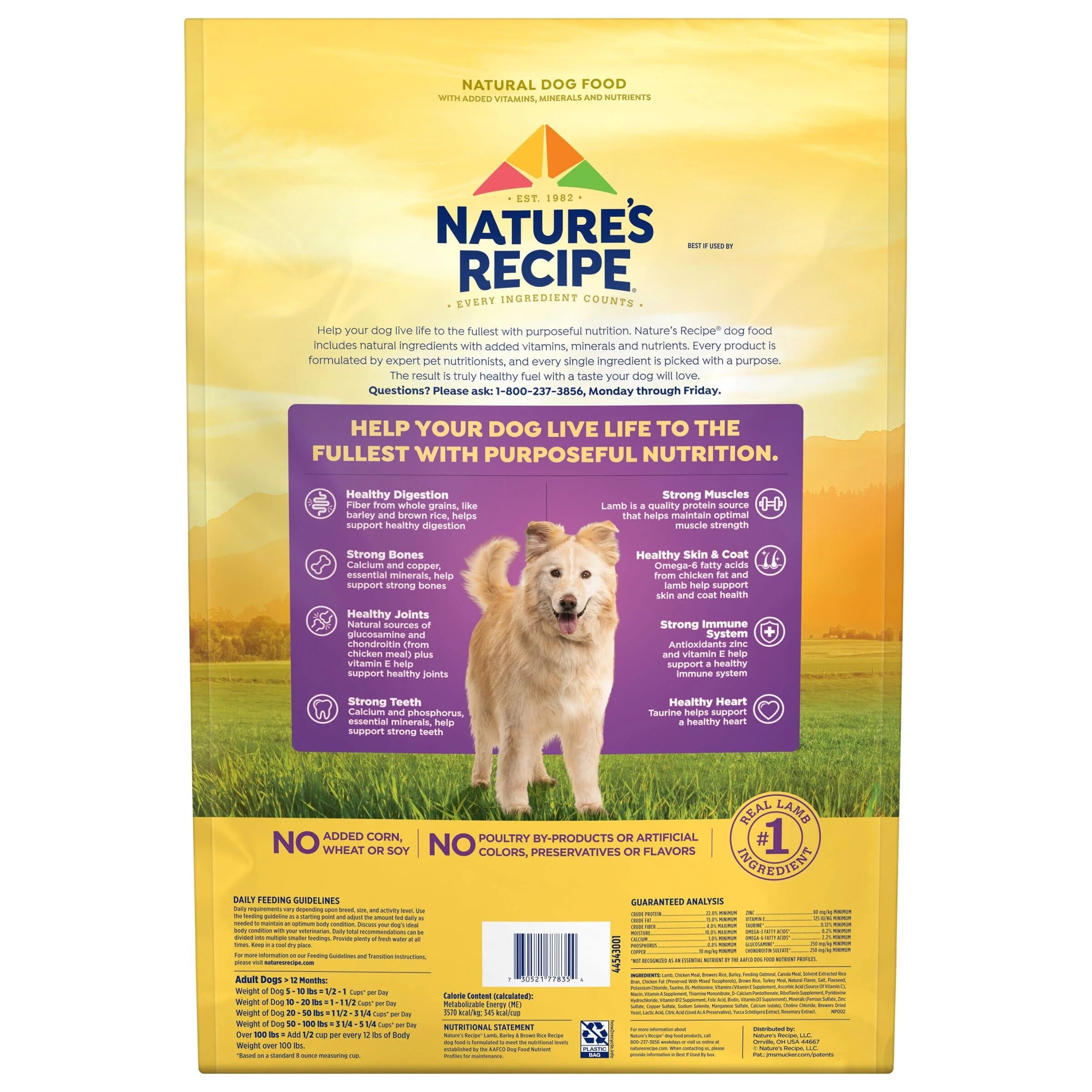 Nature's Recipe Original Lamb and Rice Dry Dog Food - 12 Lbs - Image 2
