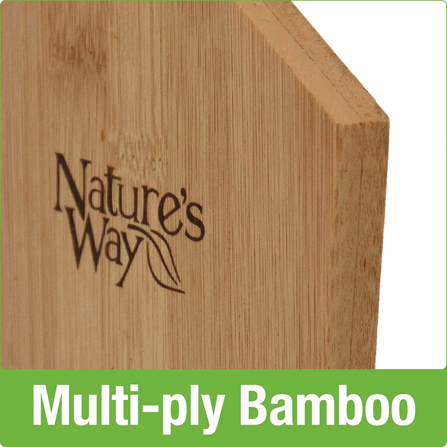 Nature's Way Tail Prop Suet and Seed Cake Wild Bird Feeder - Bamboo - 14 X 7.875 X 3 In - Image 5