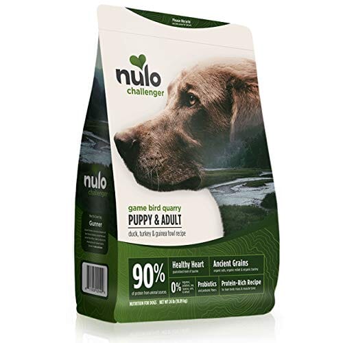 Nulo Challenger Game Bird Quarry Duck Turkey and Guinea Fowl Adult and Puppy Dry Dog Food - 4.5 Lbs
