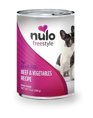 Nulo Freestyle Grain-Free Beef Peas and Carrots Adult Canned Dog Food - 13 Oz - Case of 12