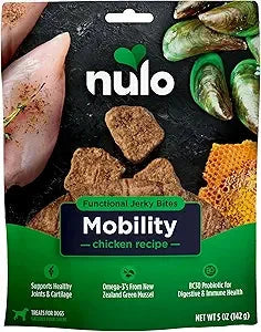 Nulo Funtional Jerky Bites Mobility Support Chicken Jerky Dog Treats - 5 Oz