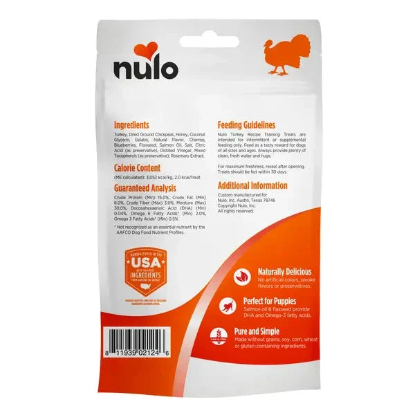 Nulo Grain-Free Trainers Turkey Recipe Soft and Chewy Training Dog Treats - Image 6