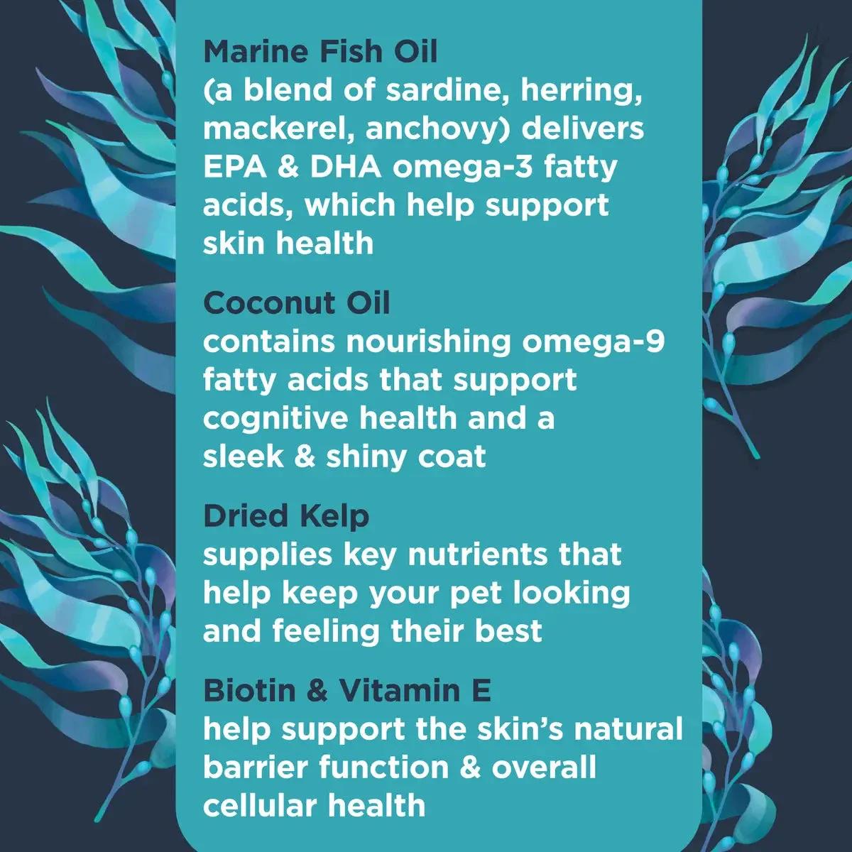 Nulo Superfood Omega Chews Skin and Coat Soft Chew Dog Supplements - 90 Count - 9.5 Oz - Image 3