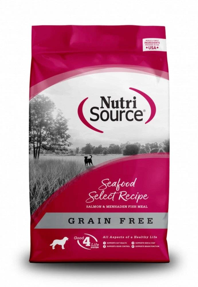 Nutrisource Grain-Free Seafood Select Salmon and Menhaden Fish Dry Dog Food - 4 Lbs