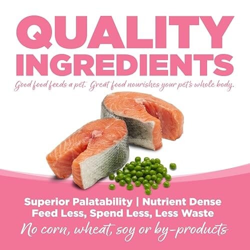 Nutrisource PureVita Grain-Free Limited Ingredient Small Bites Salmon and Peas Entrée Dry Dog Food - 12 Lbs - Image 4