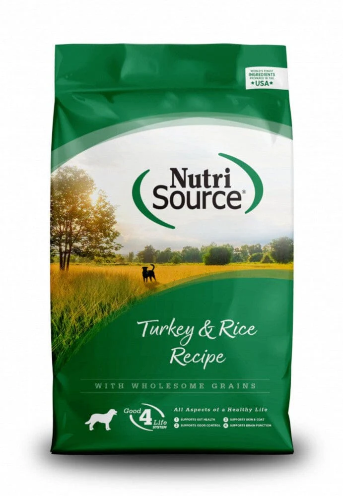 Nutrisource Turkey and Rice with Wholesome Grains Dry Dog Food - 4 Lbs