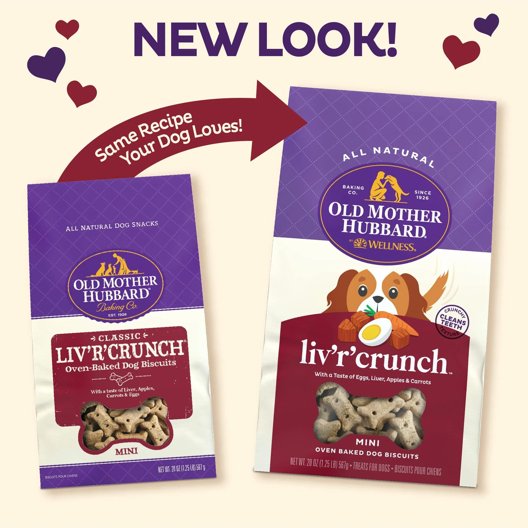 Old Mother Hubbard Liv'R'Crunch Carrot Liver and Apple Mini Baked Dog Biscuits - 20 Oz - Image 3