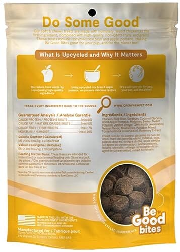 Open Farm Be Good Bites Non-GMO Chicken Recipe Soft and Chewy Training Dog Treats - 6 Oz - Image 2