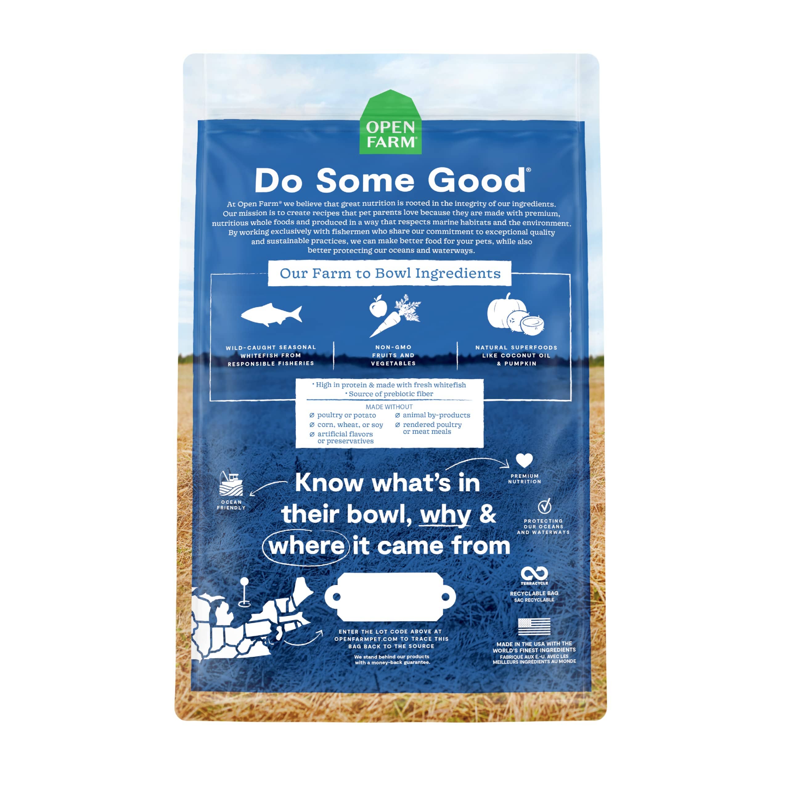 Open Farm Catch of Season Grain-Free Whitefish Recipe Dry Dog Food - 4 Lbs - Image 3