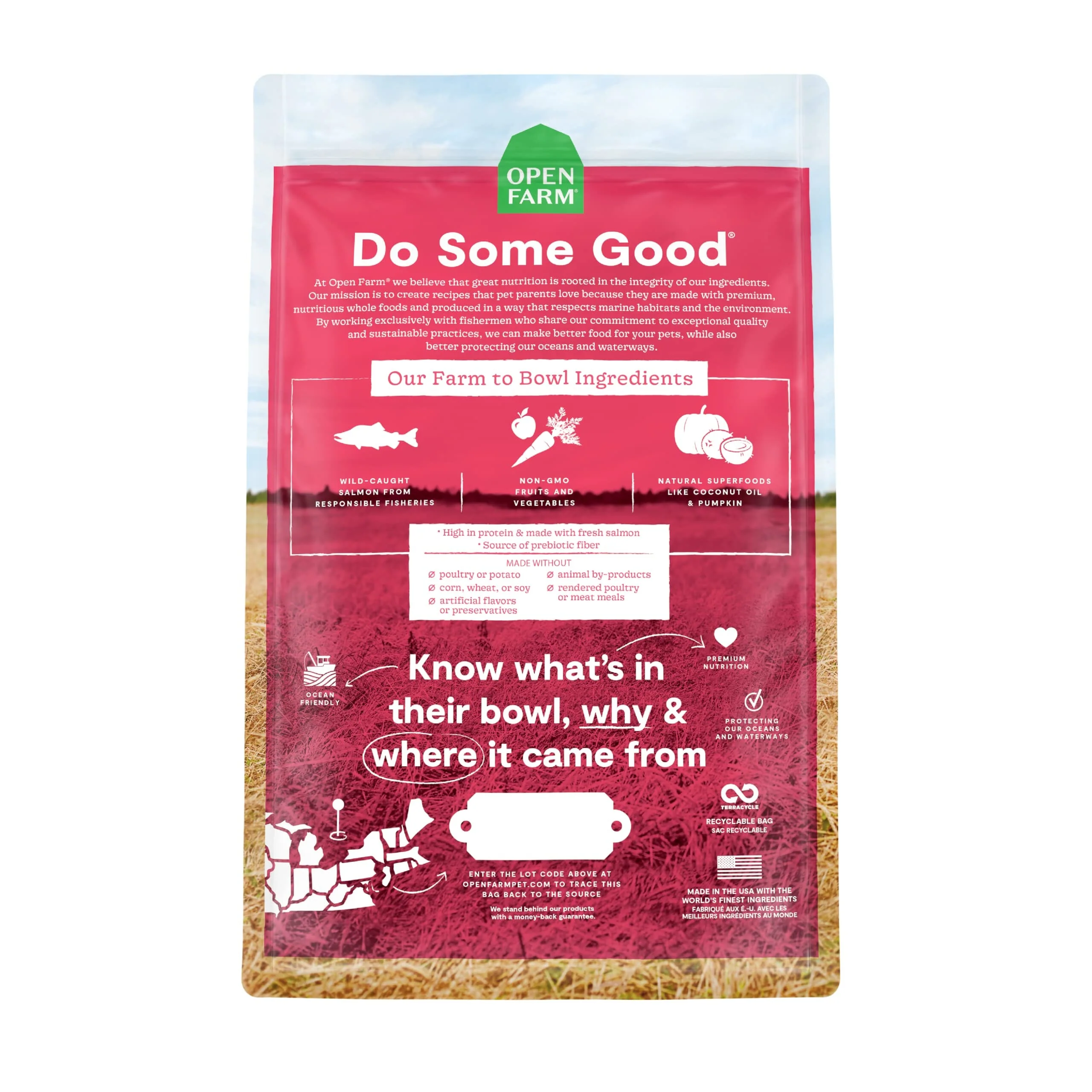 Open Farm Grain-Free Wild-Caught Salmon Dry Dog Food - 22 Lbs - Image 3