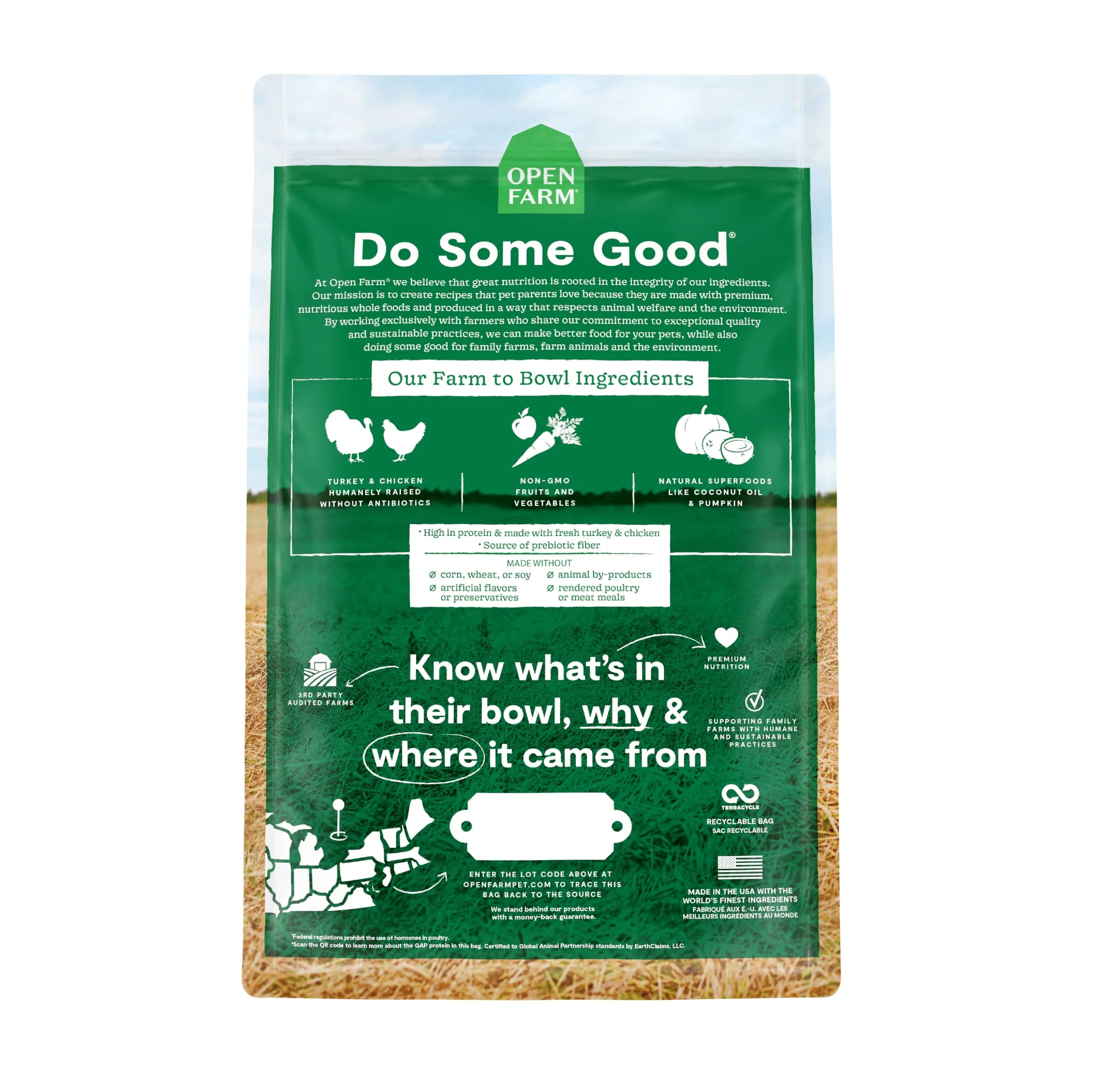 Open Farm Homestead Grain-Free Turkey and Chicken Dry Dog Food - 4 Lbs - Image 3