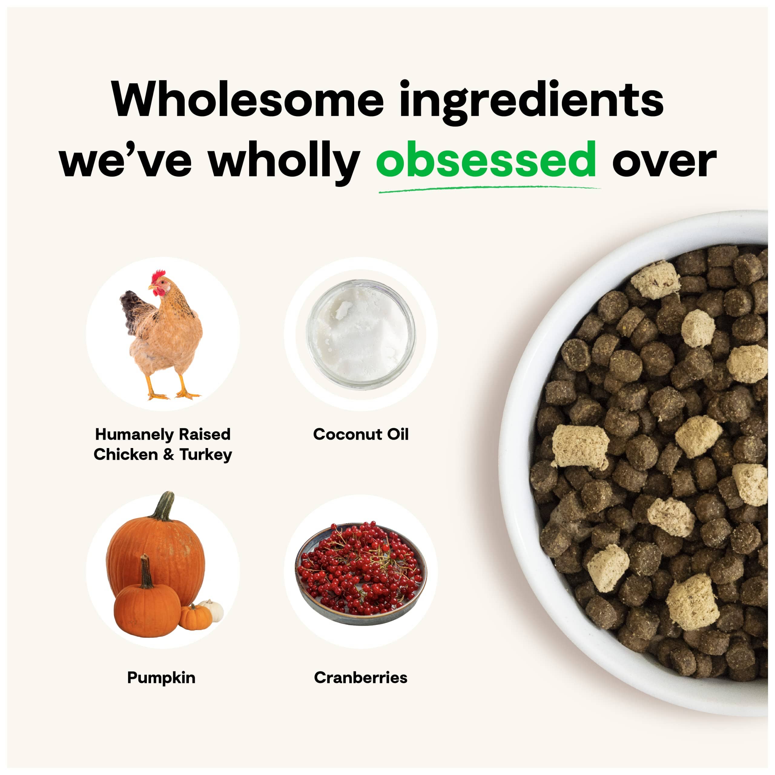 Open Farm RawMix Grain-Free Open Praire Recipe Chicken and Turkey Dry Cat Food - 2.25 Lbs - Image 2
