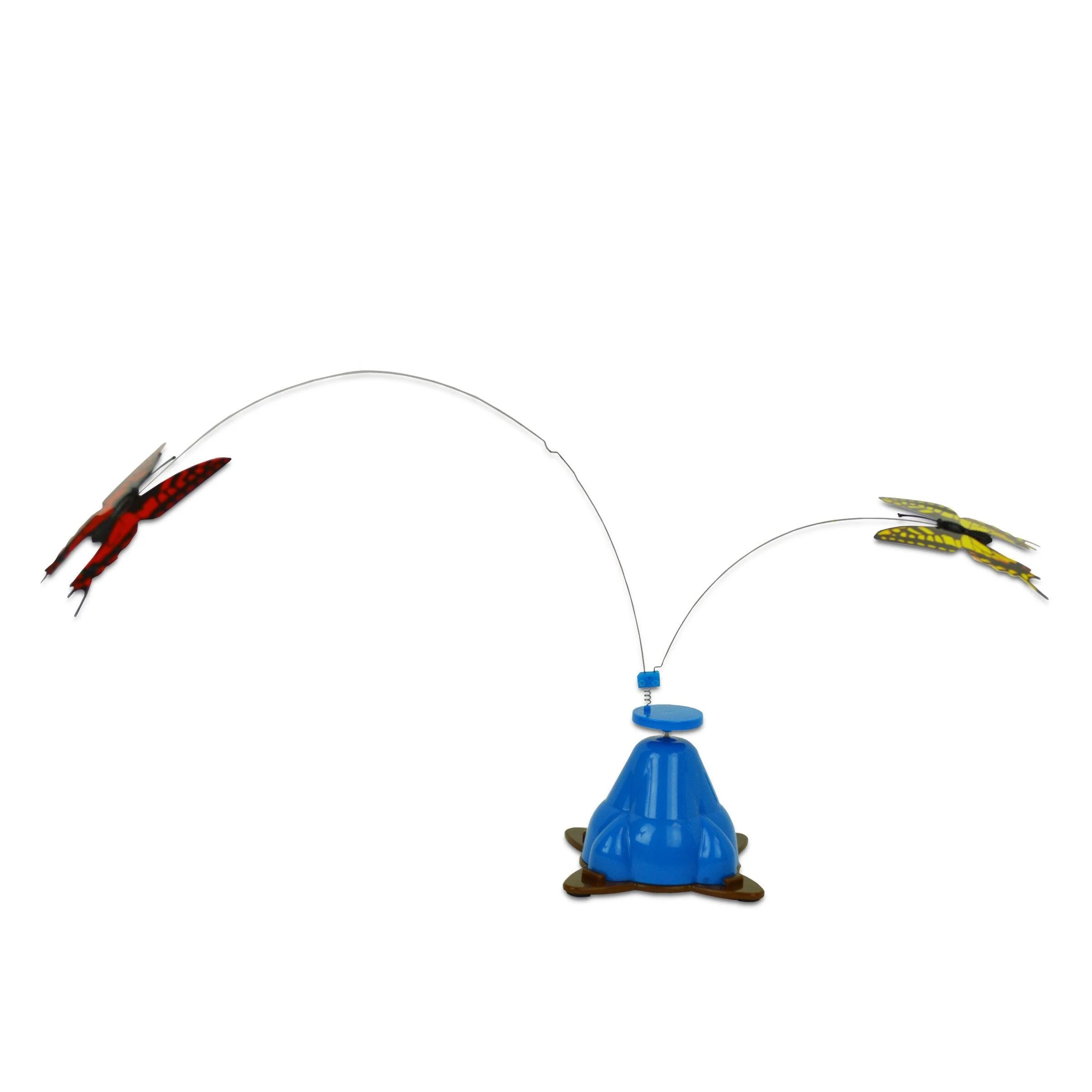 OurPets Whirling Wiggler Multi-Colored Butterfly Interactive Teasing Cat Toy - Image 4