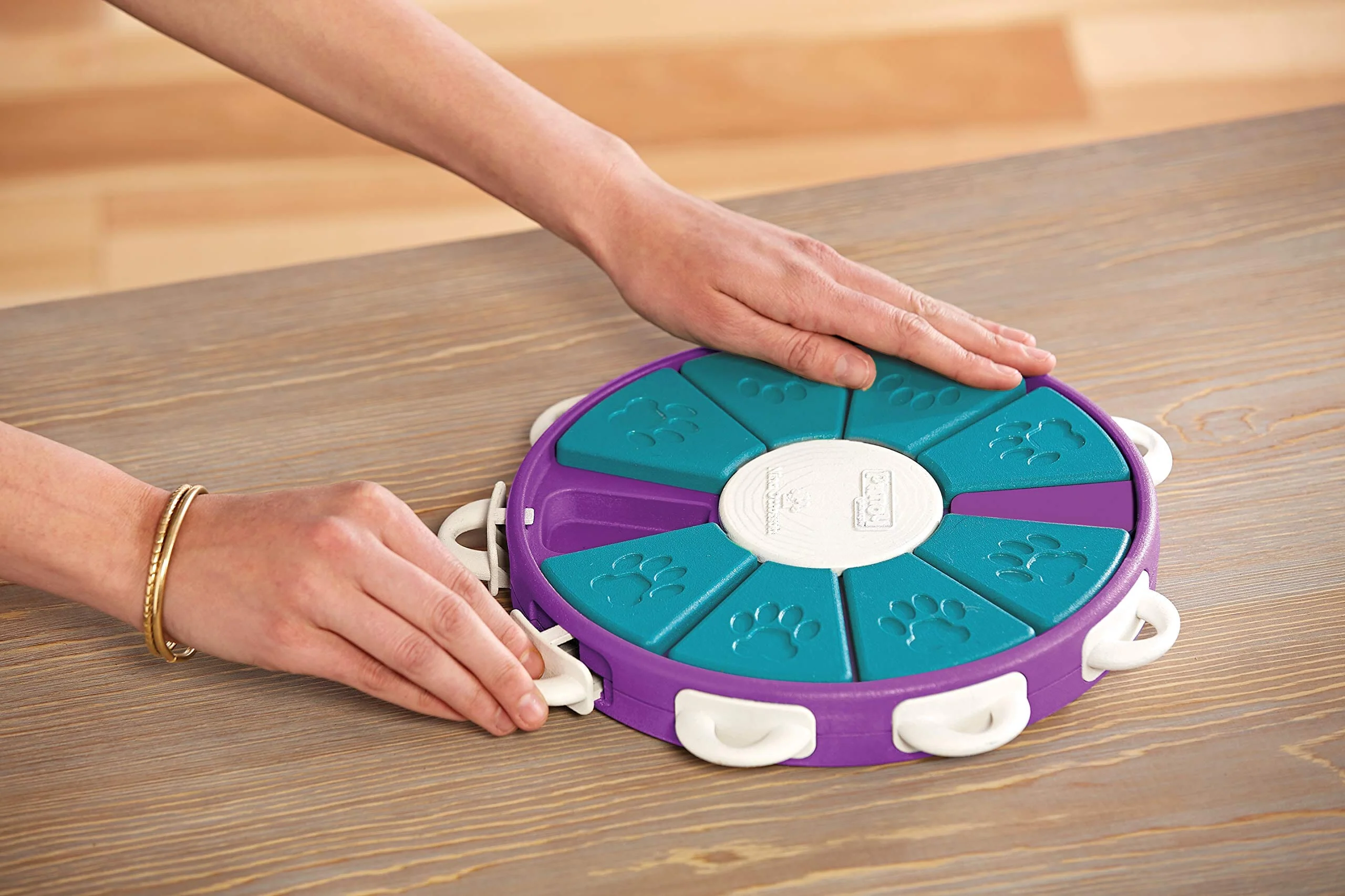 Outward Hound Nina Ottosson Twister Interactive Puzzle Dog Toy - Purple - Image 6