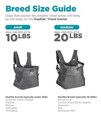 Outward Hound PupPak PoochPouch Hands-Free Front Carrying Sling Travel Dog Carrier - Gray - Medium - Image 3