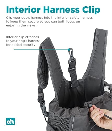 Outward Hound PupPak PoochPouch Hands-Free Front Carrying Sling Travel Dog Carrier - Gray - Medium - Image 4