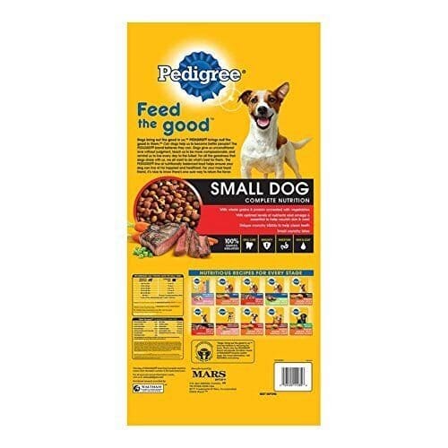 Pedigree Complete Nutrition Grilled Steak and Vegetables Small Dog or Puppy Dry Dog Food - 3.5 Lbs - Case of 4 - Image 2