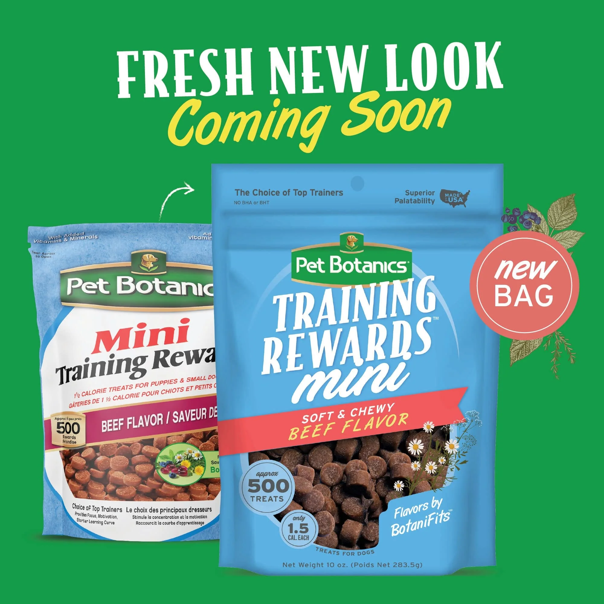 Pet Botanics Training Rewards Grain-Free Beef Soft and Chewy Dog Treats - Mini - 10 Oz - Image 2