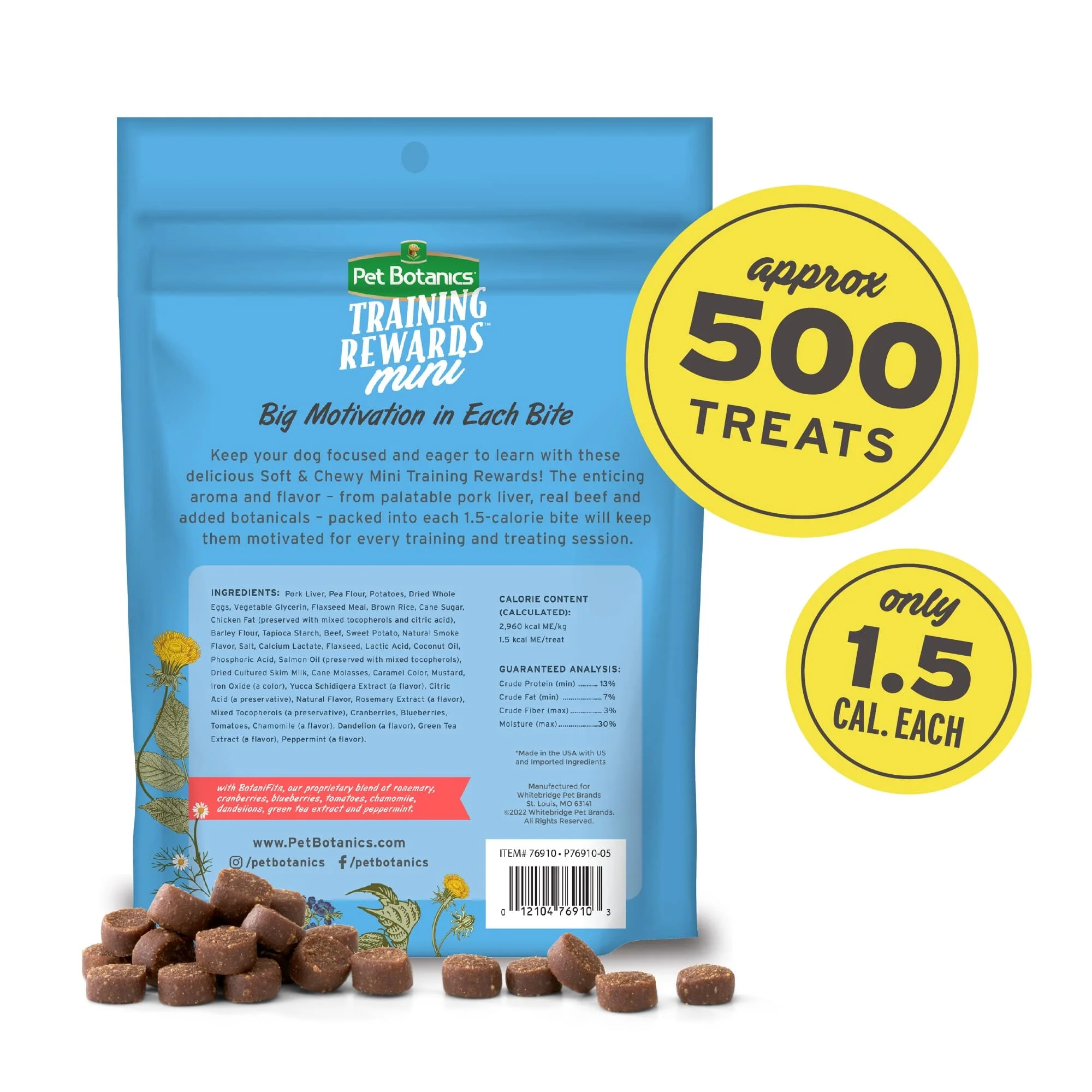 Pet Botanics Training Rewards Grain-Free Beef Soft and Chewy Dog Treats - Mini - 10 Oz - Image 3