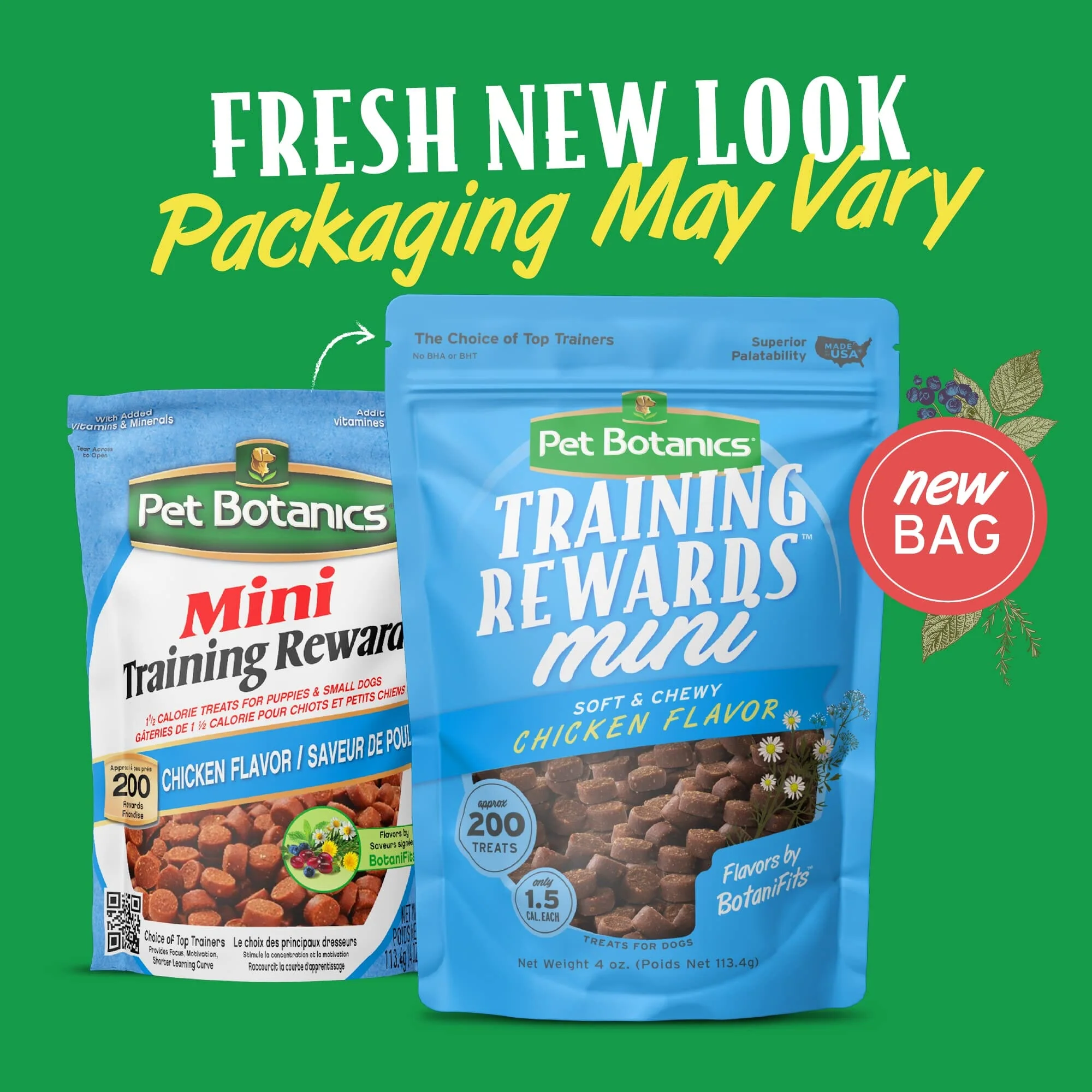 Pet Botanics Training Rewards Grain-Free Chicken Soft and Chewy Dog Treats - Mini - 4 Oz - Image 3