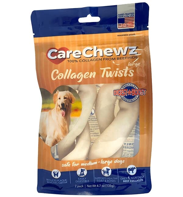 Pet Factory Carechewzâ® Collagen Twists Natural Dog Chews - Natural - 4.7 Oz - 2 Pack
