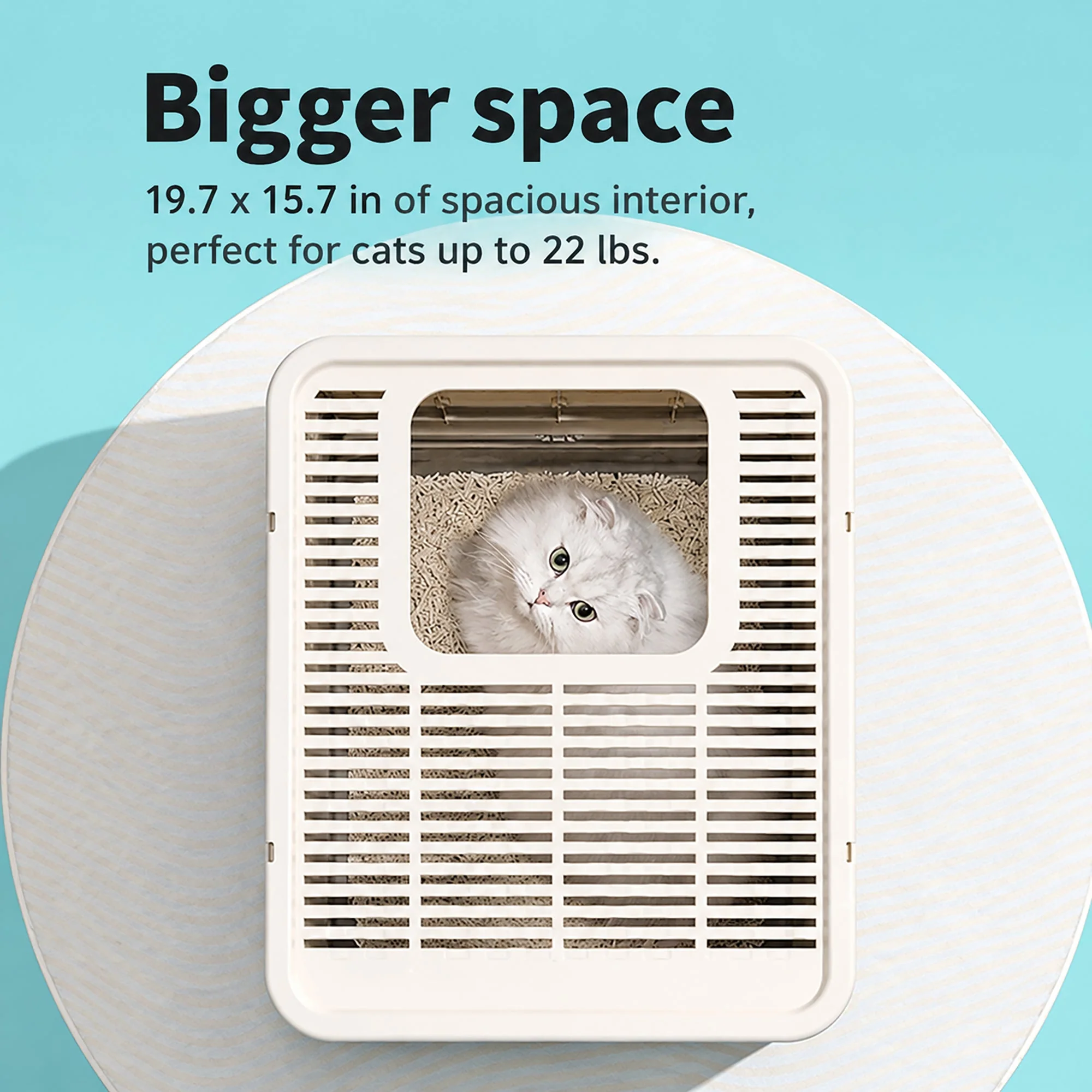 Pet Life ® “SlideAway” Premium Foldable and Travel Pull-Out Cat Litter Box - Image 7
