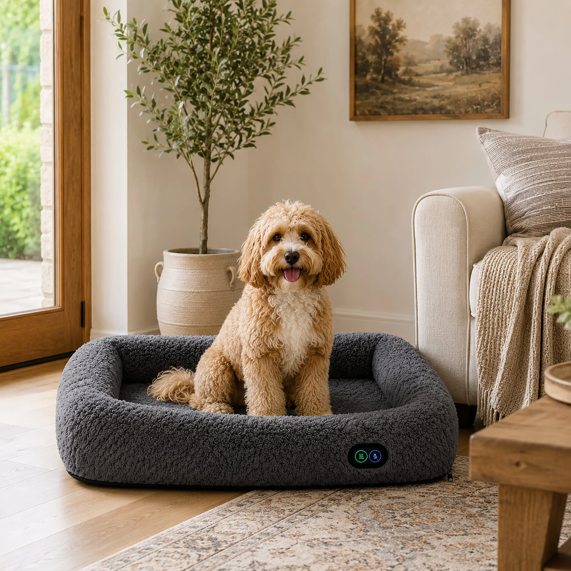 Pet Life ® “Therma-Vibe” Heating and Massaging Smart Pet Bed - Image 11