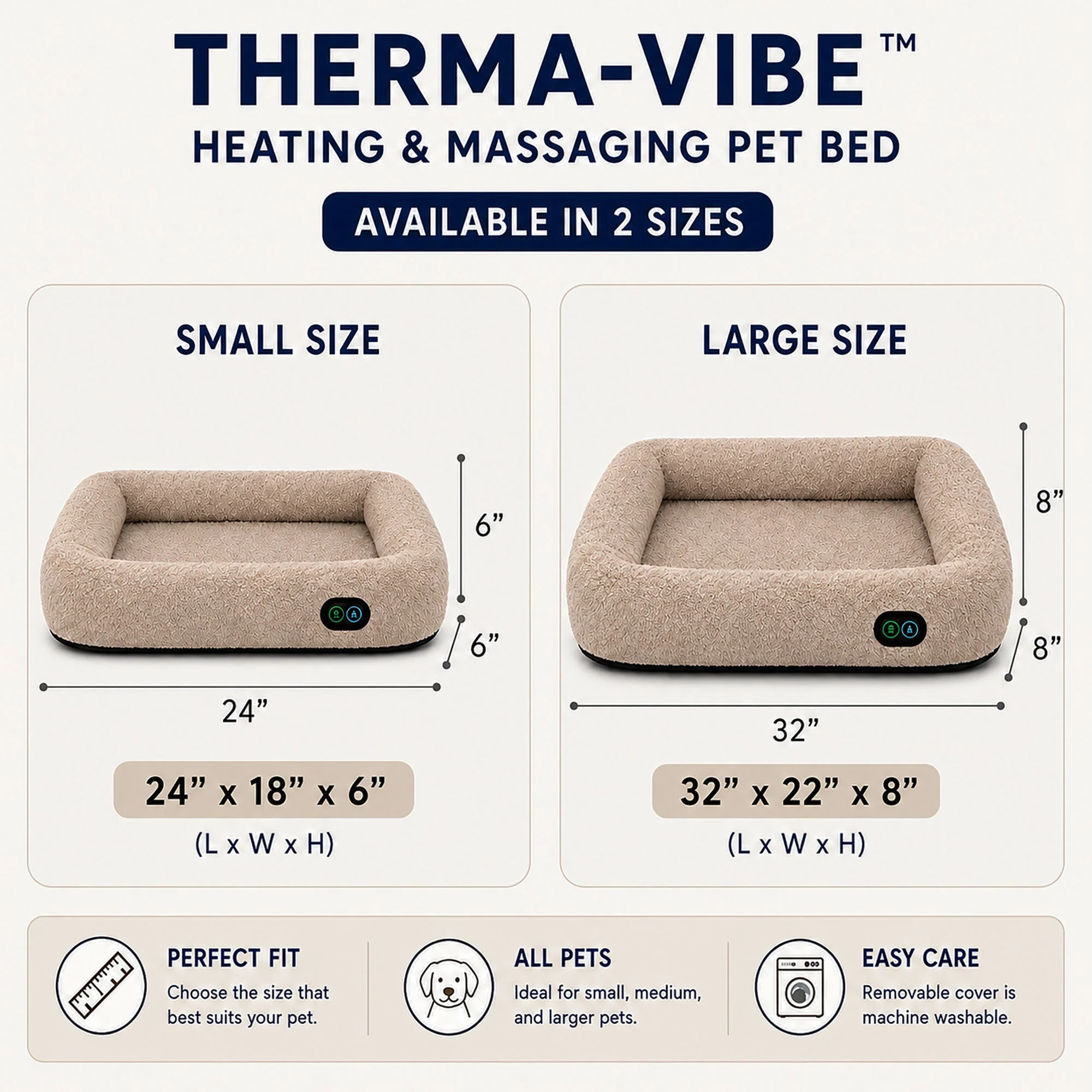 Pet Life ® “Therma-Vibe” Heating and Massaging Smart Pet Bed - Image 30