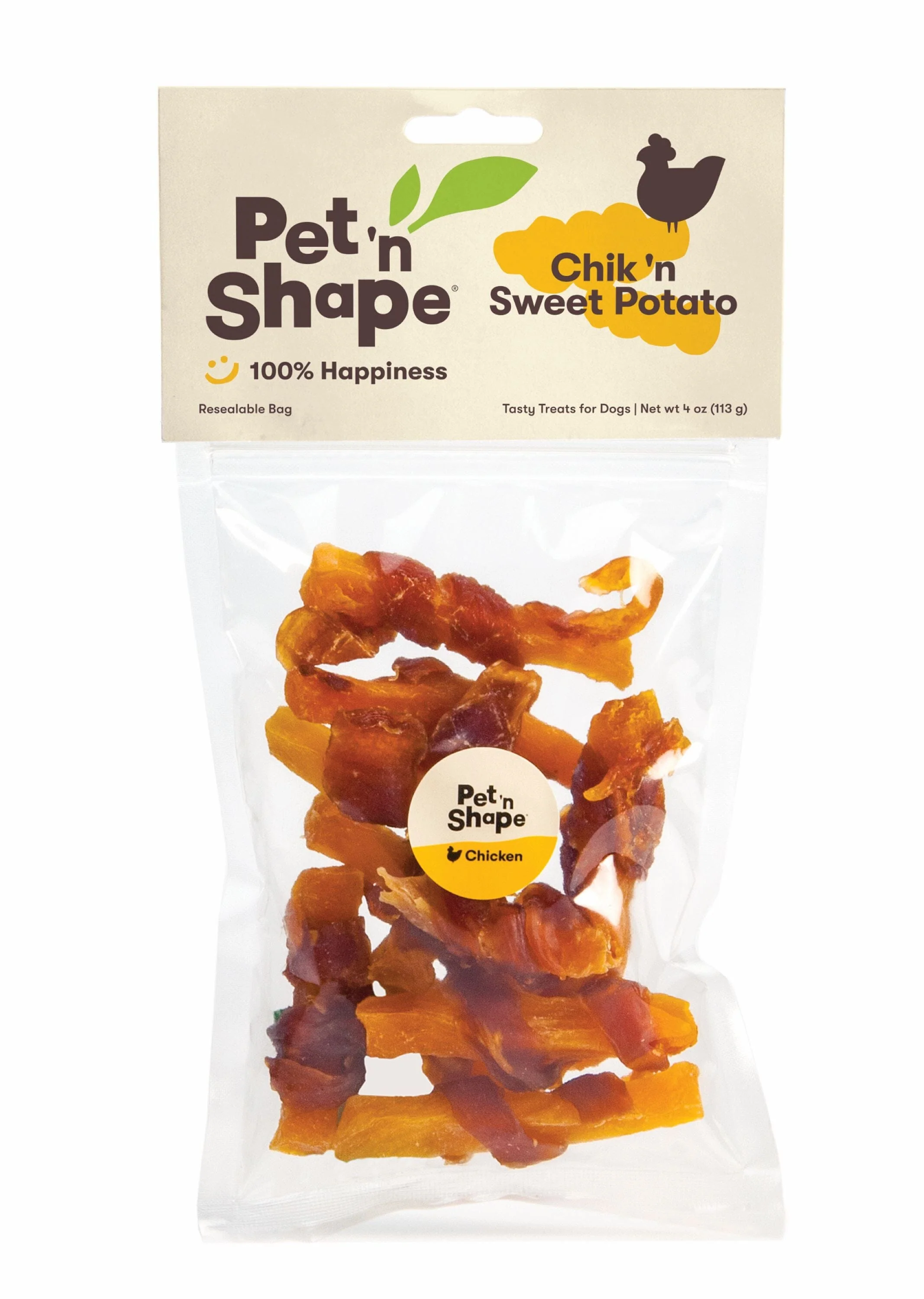 Pet 'N Shape Chik 'n Sweet Potato Dog Treat - 4 Oz