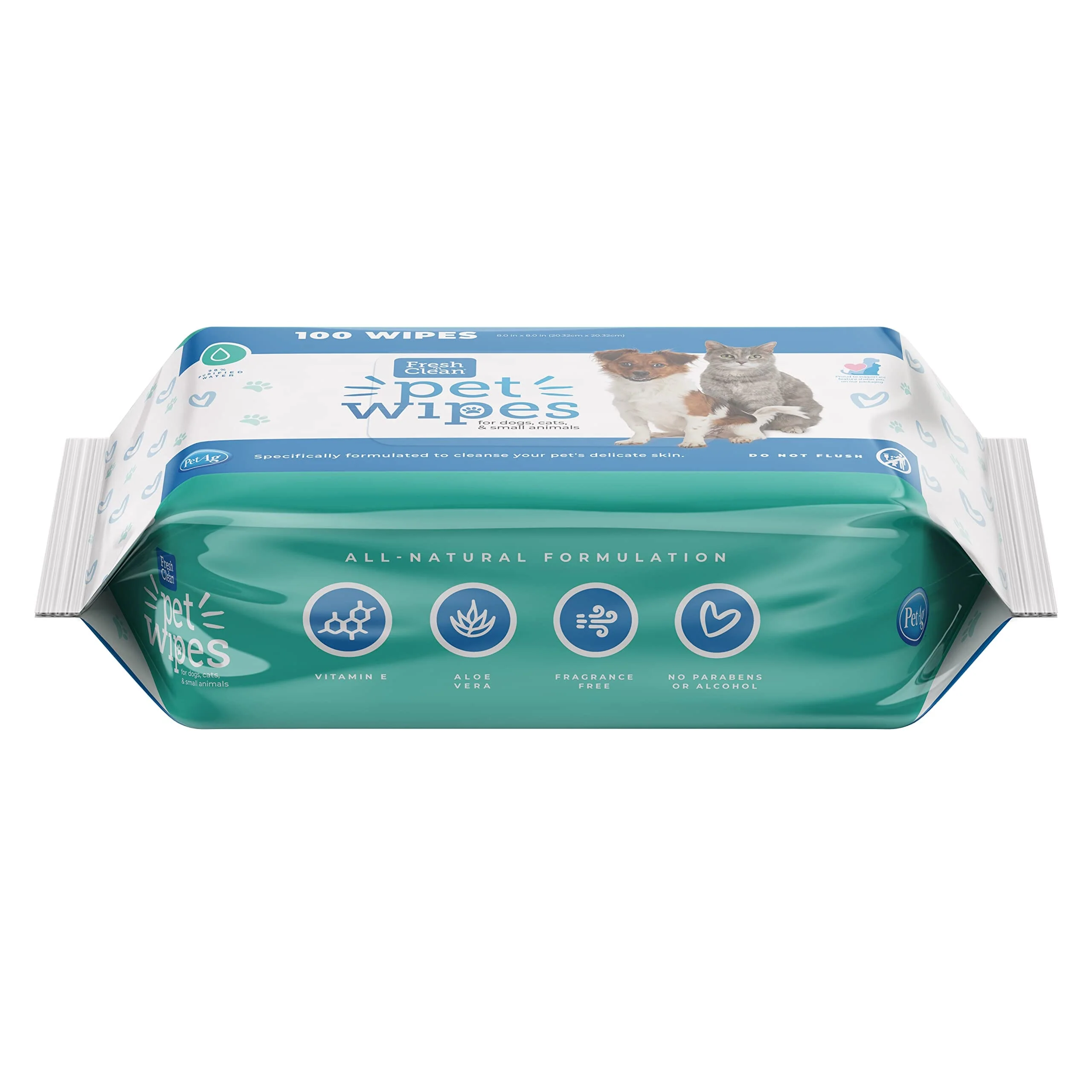 PetAg Fresh N' Clean Pet Wipes for Dogs and Cats - 100 Count - Image 2